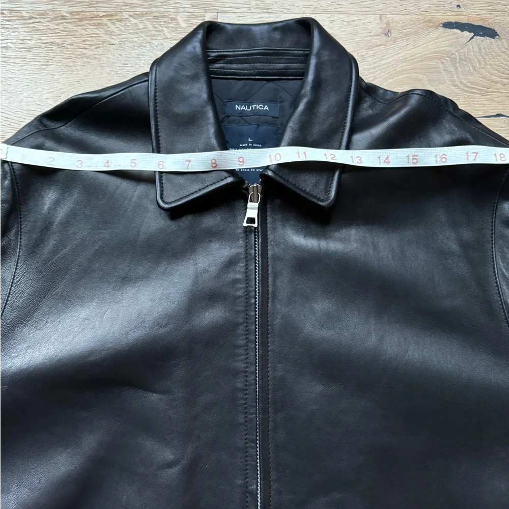 🔥SALE🔥Men’s Premium Leather Classic Black leather jacket size L New price firm!